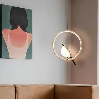 LED-Pendelleuchte „Elstervogel“ – Modernes nordisches Design