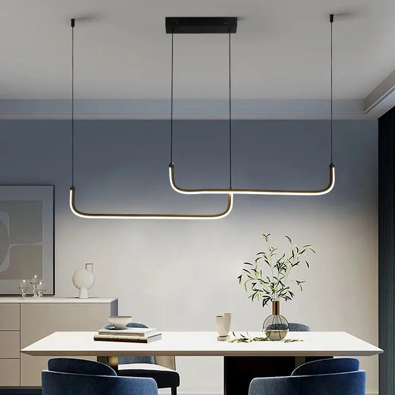 Modern Chandeliers Aluminum Dining Room LED Pendant Lamps