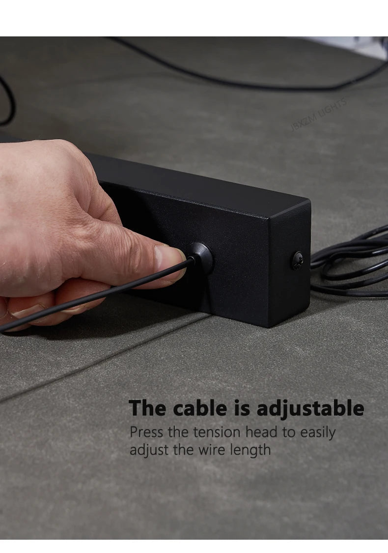 Moderner linearer LED-Kronleuchter – Minimalistische Pendelleuchte für Kücheninsel und Esszimmer