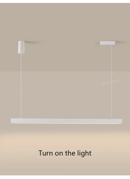 Moderner linearer LED-Kronleuchter – Minimalistische Pendelleuchte für Kücheninsel und Esszimmer