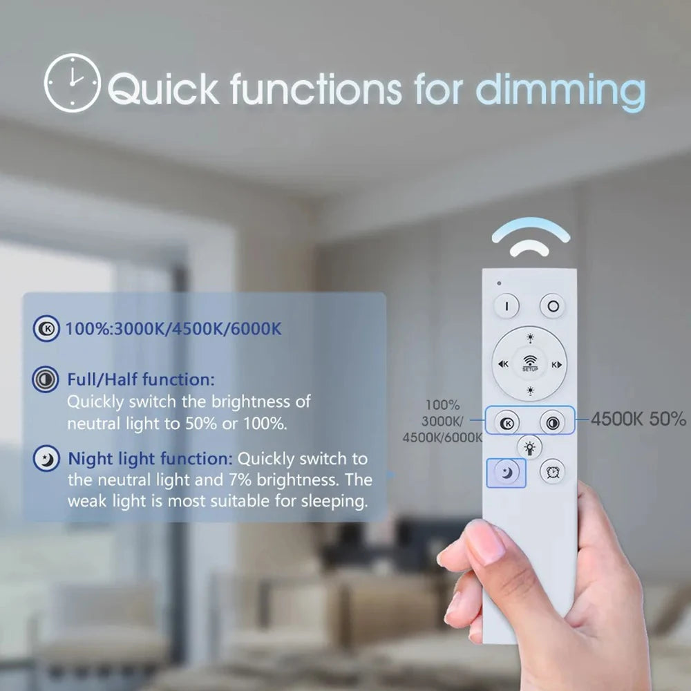 Modern LED Ceiling Chandelier - Dimmable Multi-Head Design