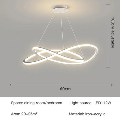 NIMBUS LED-hanglamp – Moderne dimbare kroonluchter voor eetkamer en slaapkamer | 50–60 cm