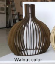 Country Style Wood Cage Hanging Lamp