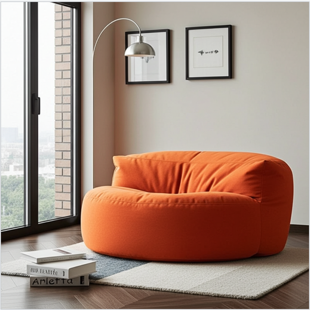 Beanbag Round Thick Velvet