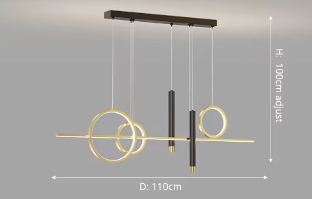 Modern LED Pendant Light – 120 cm Dining Table Lighting | Restaurant & Living Room Lamp