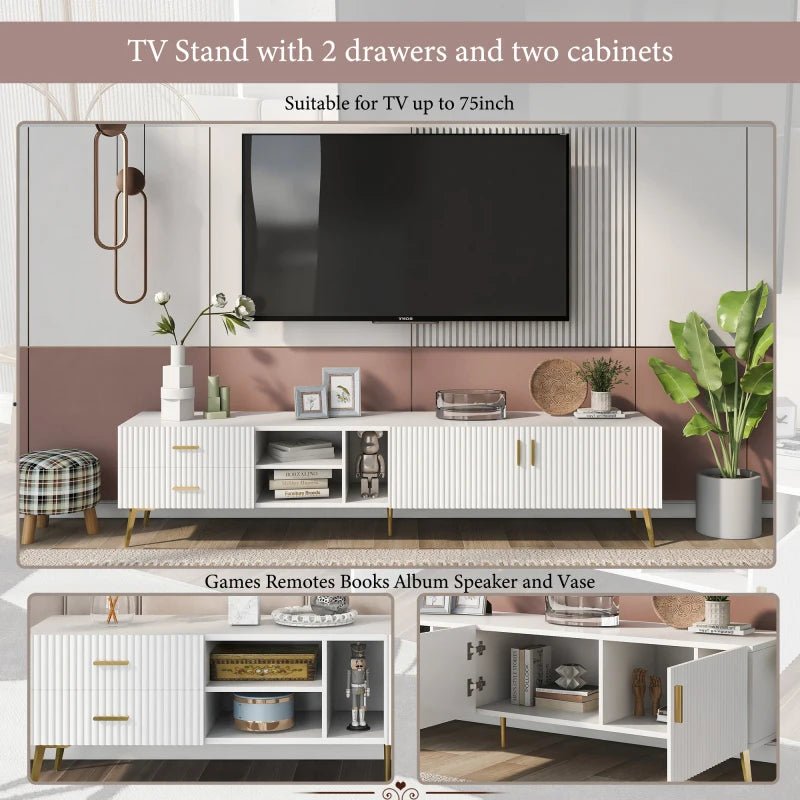 Antieke modern Tv Kast Wit - Act Design Shop