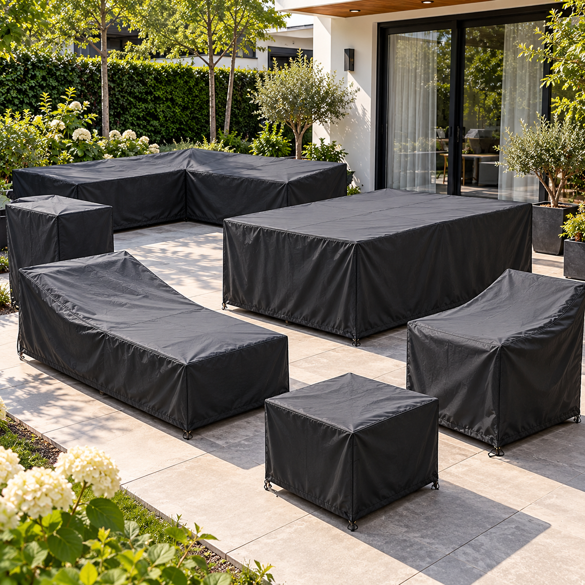 Tuinmeubelhoes op maat – Normale vorm (CALCULATOR)