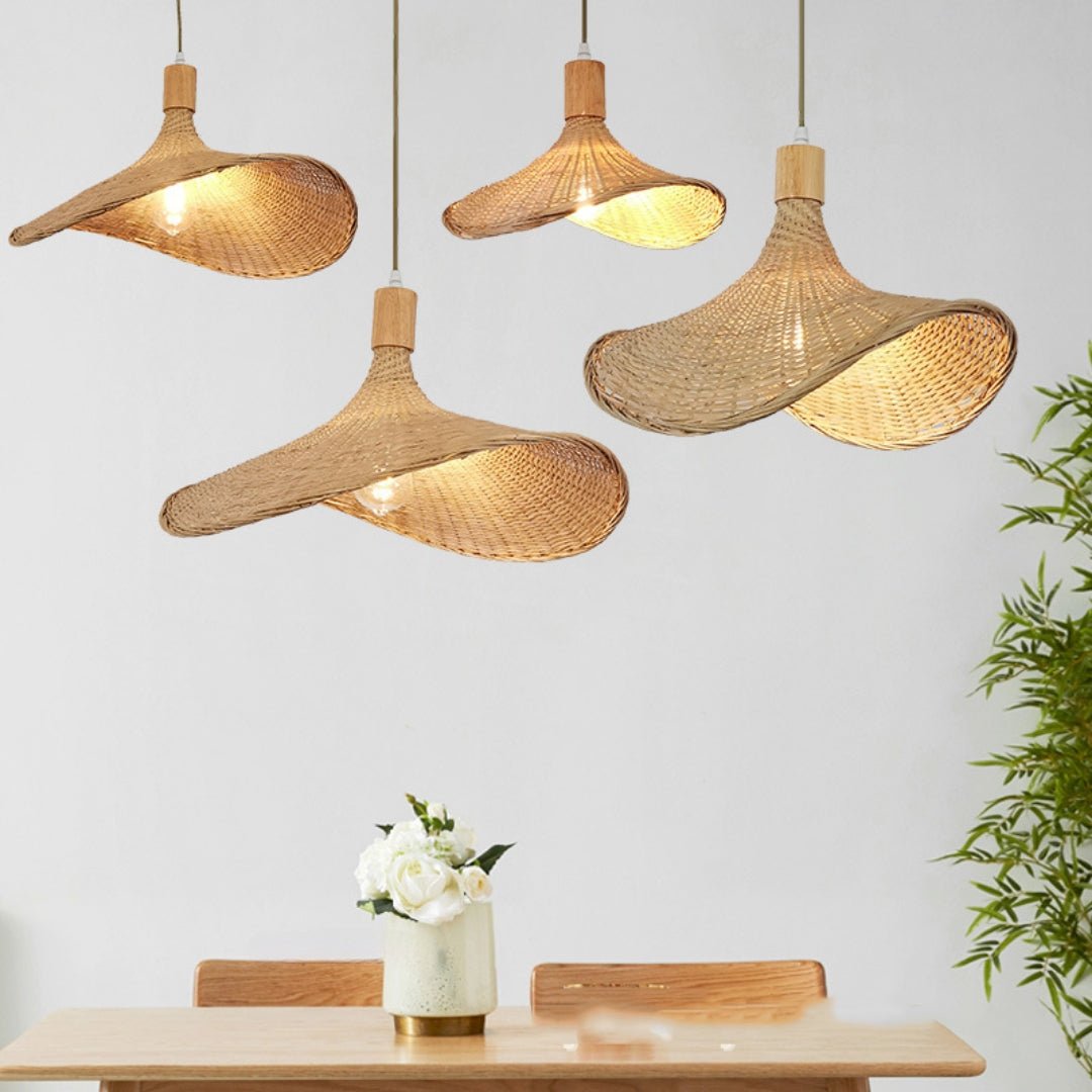 Bamboe Geweven Strohoed - Eettafel hanglamp - Act Design Shop