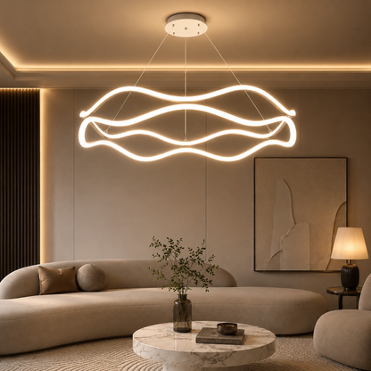ORBIT Runde LED-Ring Pendelleuchte – Luxus-Kronleuchter für Wohnzimmer, Schlafzimmer & Esszimmer