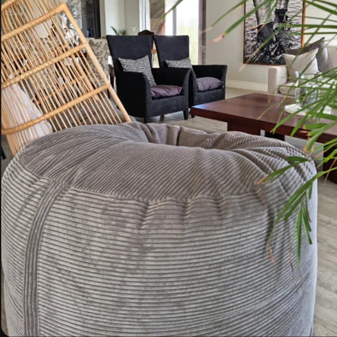 Big Mega XXL Beanbag Ribbed Fabric Included foam fillings - Act Design Shop