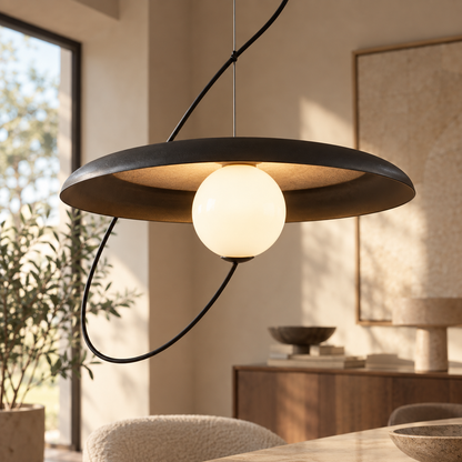 Moderne led-hanglamp met magneetbevestiging – Ø25 of Ø35 cm | Wit, zwart of rood