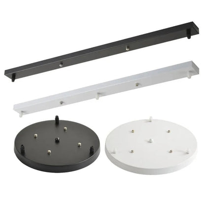 Ceiling Plates Iron 2/3/4/5 holes Straight/Round for lights - Act Design Shop
