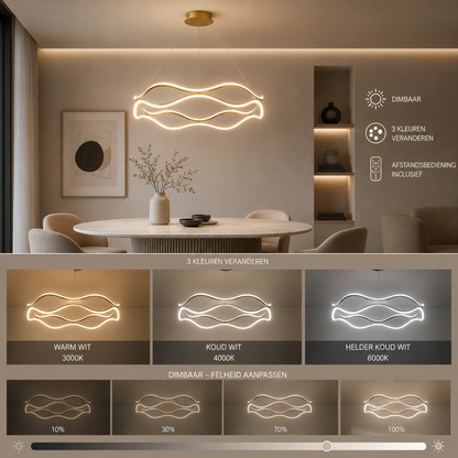 ORBIT Runde LED-Ring Pendelleuchte – Luxus-Kronleuchter für Wohnzimmer, Schlafzimmer & Esszimmer