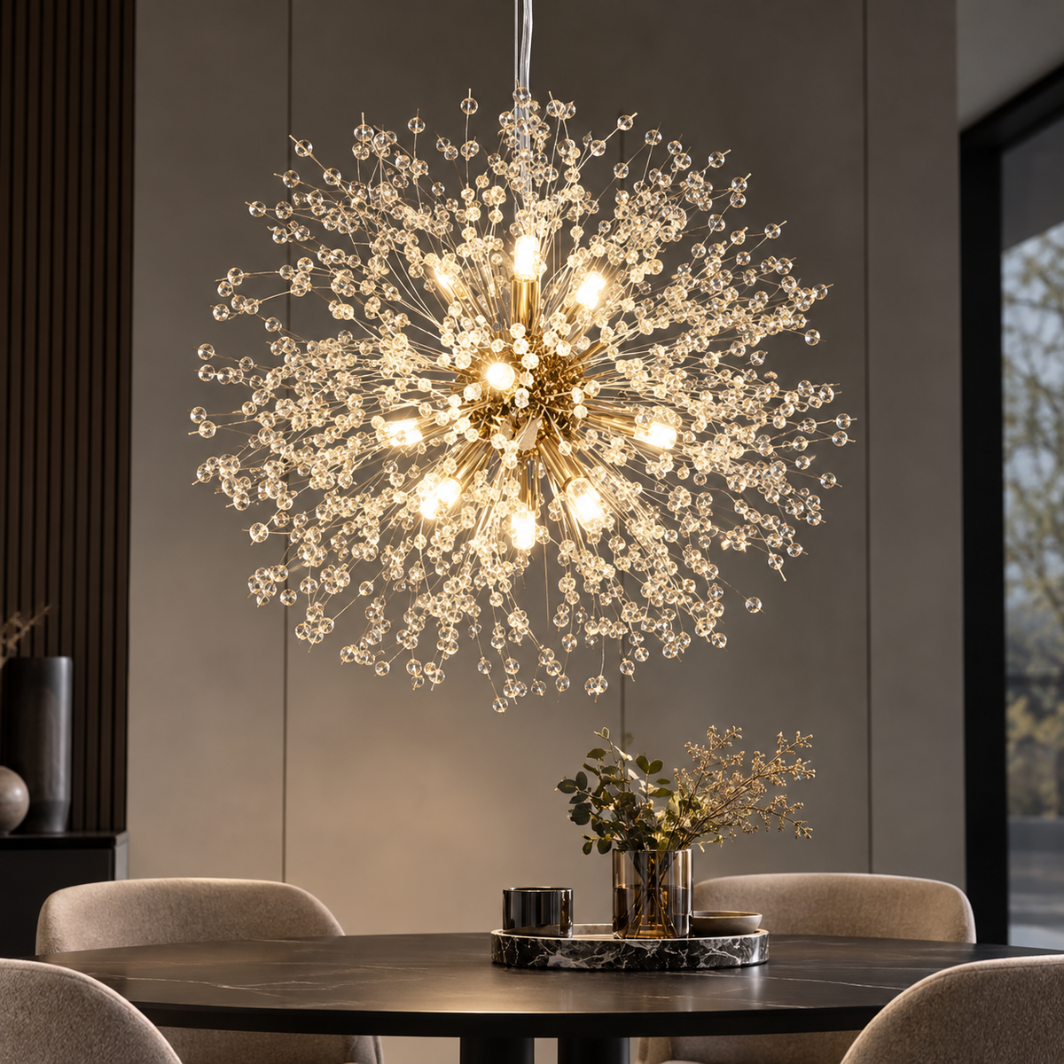 Dandelion Crystal Chandelier Pendant Light