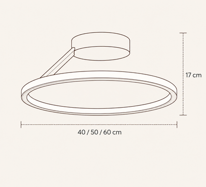 SAFORA Moderne LED-plafondlamp Ring