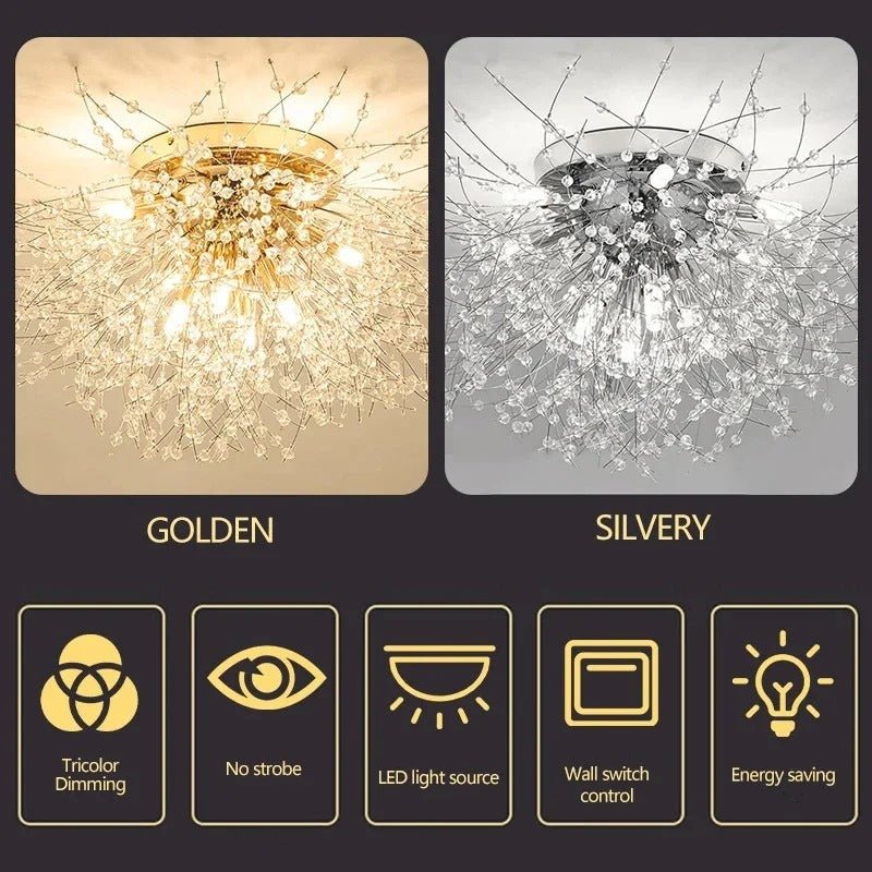 Dandelion Crystal Ceiling Light - Act Design Shop