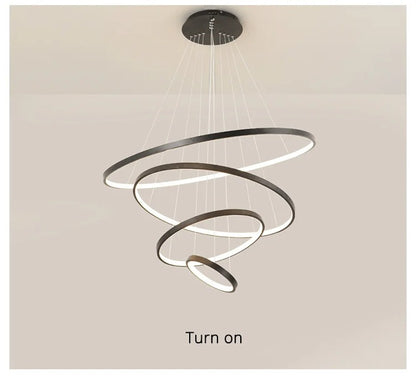 Modern LED Pendant Lamp multiple Rings