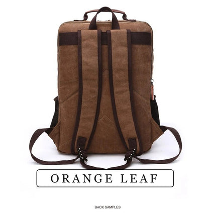 Vintage Canvas Backpack Men Large Capacity Travel Shoulder Bag High Quality Fashion Students Bag Male notebook Laptop Backpack