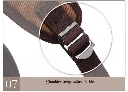 Vintage Canvas Backpack Men Large Capacity Travel Shoulder Bag High Quality Fashion Students Bag Male notebook Laptop Backpack