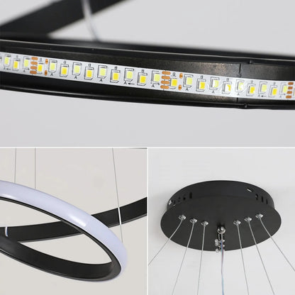 Modern LED Pendant Lamp multiple Rings