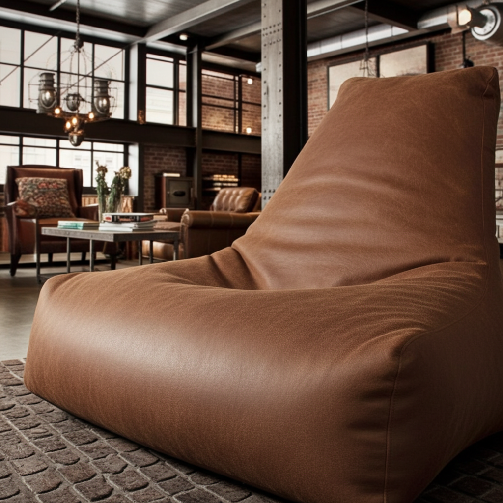 Beanbag Headrest Royal-Leather