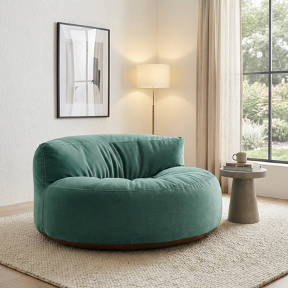 Beanbag Round Thick Velvet