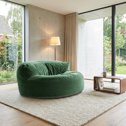 Beanbag Round Thick Velvet