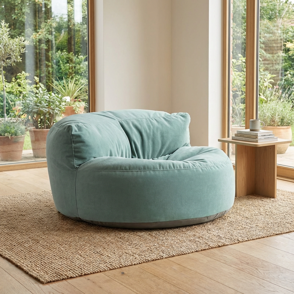 Beanbag Round Thick Velvet