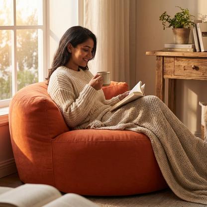 Beanbag Round Thick Velvet