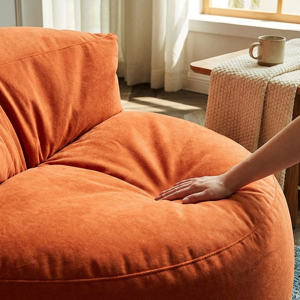 Beanbag Round Thick Velvet