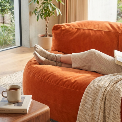 Beanbag Round Thick Velvet