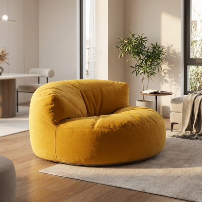 Beanbag Round Thick Velvet