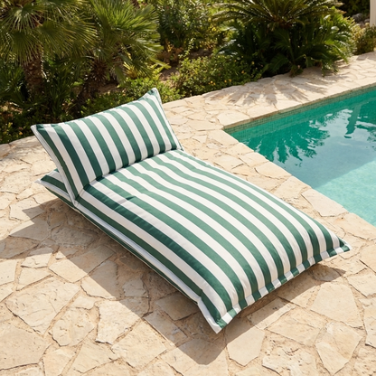 Chaise longue beanbag outdoor stripes