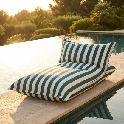 Chaise longue beanbag outdoor stripes
