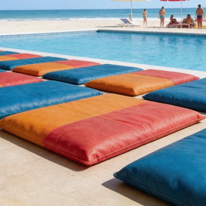 Beanbag sun lounger – Faux Leather | Multiple Colours | 70x180 & 140x180 cm