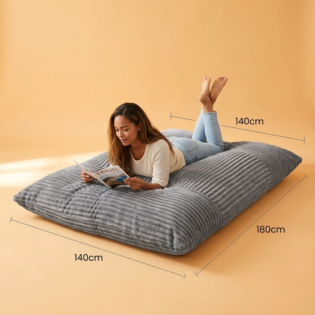 WAGREX Beanbag – Thick Soft Faux Fur