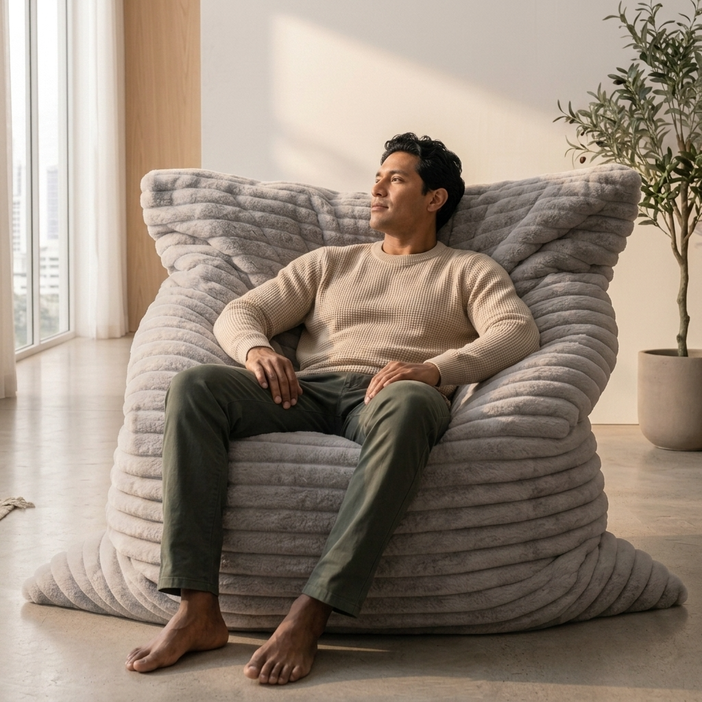 WAGREX Beanbag – Thick Soft Faux Fur