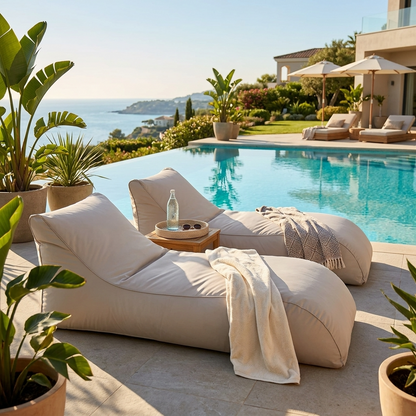 Wagrex Long – Garden Lounger Beanbag | Outdoor Sunlounger
