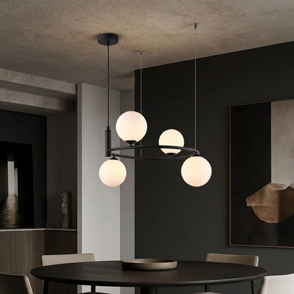 Moderne Glazen Bollen Kroonluchter – 4/6/8 Lichten | Goud of Zwart