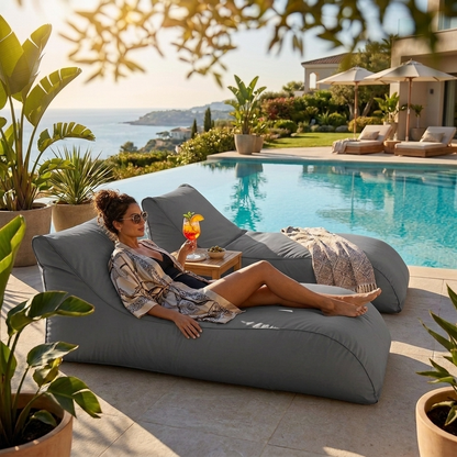 Wagrex Long – Garden Lounger Beanbag | Outdoor Sunlounger