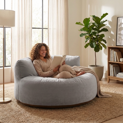 Beanbag Round Thick Velvet