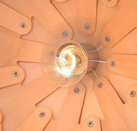 Houten Hanglamp Dennenappel Design - Act Design Shop