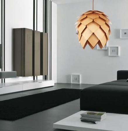 Houten Hanglamp Dennenappel Design - Act Design Shop