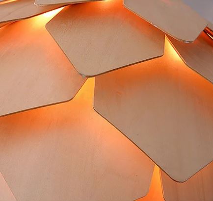 Houten Hanglamp Dennenappel Design - Act Design Shop