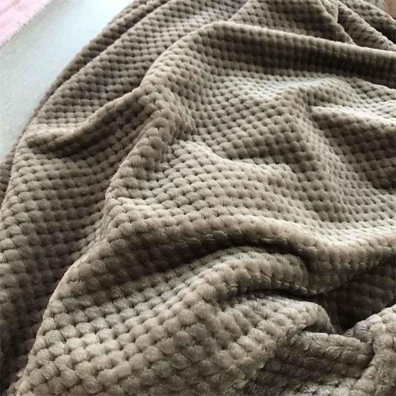 Khaki Deken - Polyester - Warme deken voor op de bank - Act Design Shop