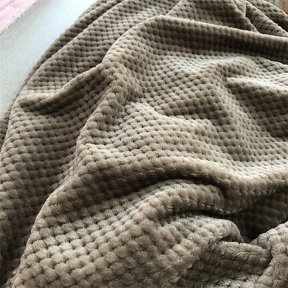 Khaki Deken - Polyester - Warme deken voor op de bank - Act Design Shop