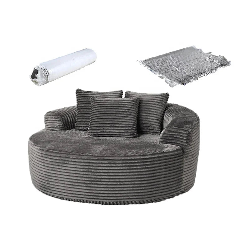 Zweisitzer-Sofa aus weichem Cord