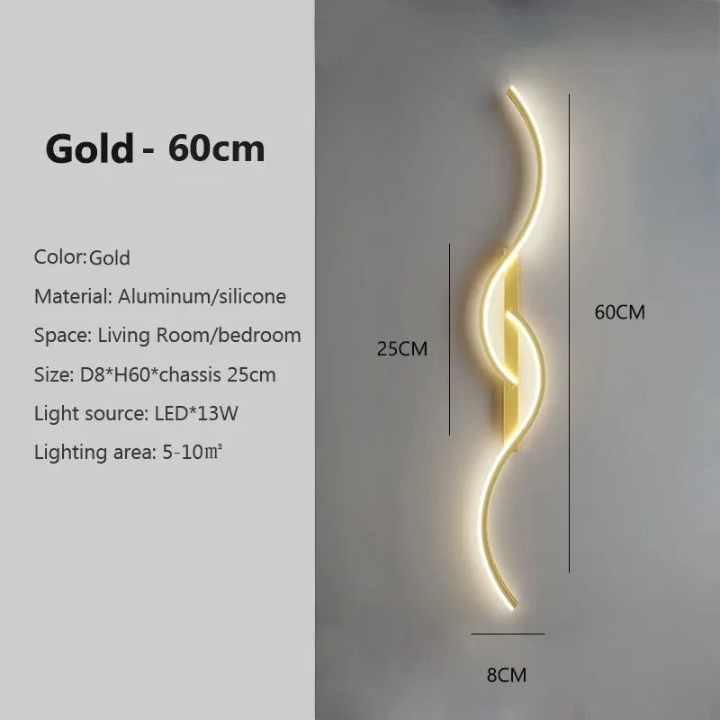 Moderne LED-wandlamp - Minimalistische striplamp