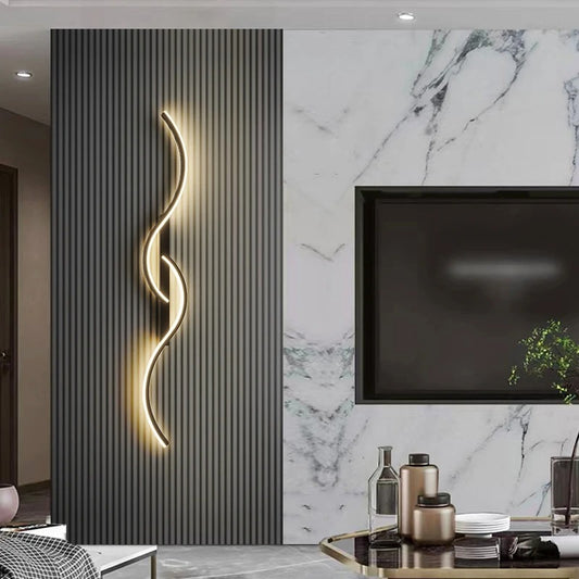 Moderne LED-wandlamp - Minimalistische striplamp