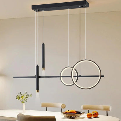 Moderne LED-Pendelleuchte – 100 cm Esstischbeleuchtung | Restaurant- & Wohnzimmerlampe